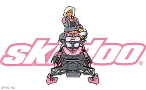 Ski-doo pink lady decal