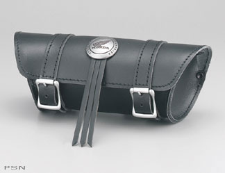 Leather front pouch