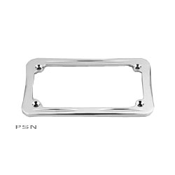 Billet license plate frame - fluted