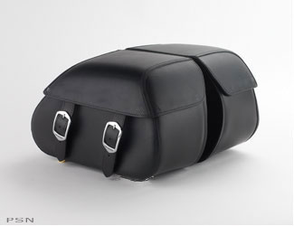 Synthetic leather saddlebags
