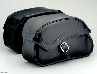 Leather saddlebags