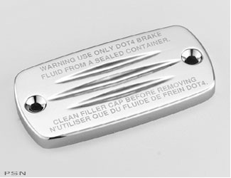 Billet master cylinder cap - fluted