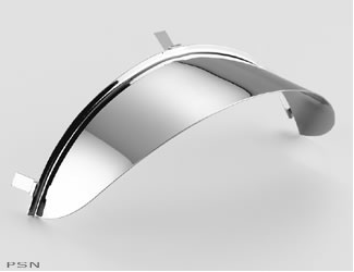 Chrome headlight visor
