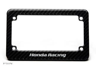 Carbon fiber license plate frame