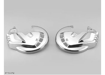 Chrome front disc covers