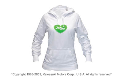 Women's jet ski® heart sweatshirt