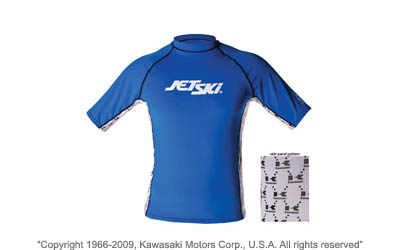 Jet ski® liquid short sleeve rash guard