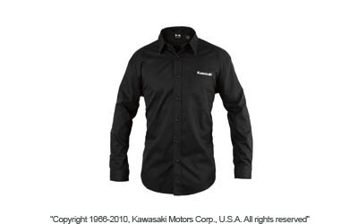 Company button front long sleeve shirt