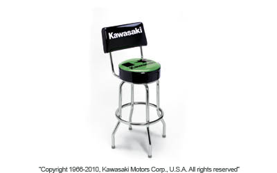 Kawasaki barstool with backrest