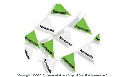 Kawasaki two-sided string pennants