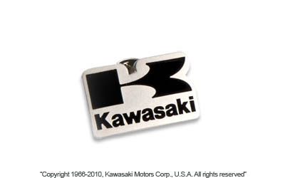 Metal stacked logo pin