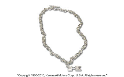 Rhinestone "k" necklace