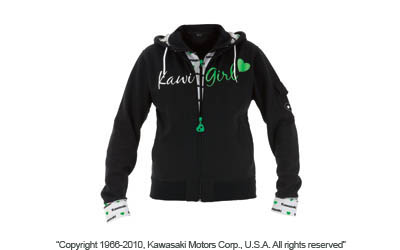 Kawi girl™ double fun zip-front hoodie