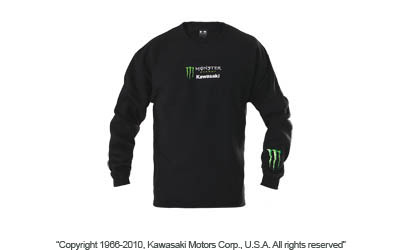 Monster energy® kawasaki crewneck sweatshirt