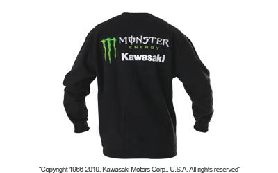 Monster energy® kawasaki crewneck sweatshirt