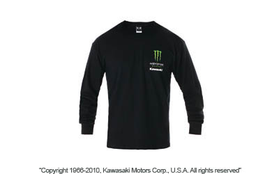Monster energy® kawasaki long sleeve t-shirt