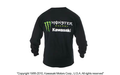 Monster energy® kawasaki long sleeve t-shirt