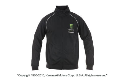 Monster energy® kawasaki perforated track jacket