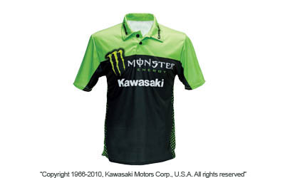 Monster energy® kawasaki sublimated pit shirt