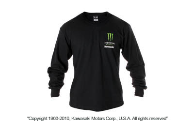 Youth monster energy® kawasaki long sleeve t-shirt