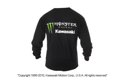 Youth monster energy® kawasaki long sleeve t-shirt