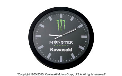 Monster energy® kawasaki clock