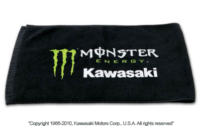 Monster energy® kawasaki racing athletic towel