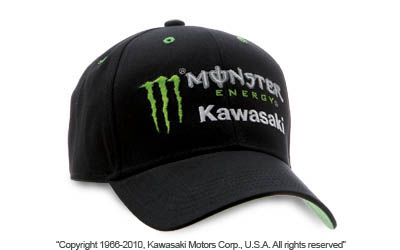 Monster energy® kawasaki logo cap