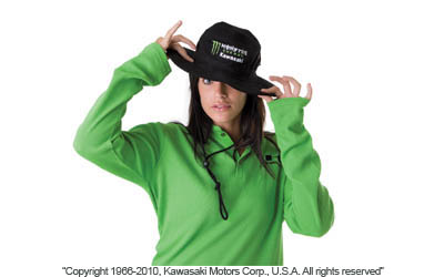 Monster energy® kawasaki safari hat