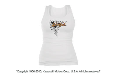 Women's ninja® heartfelt racerback tank