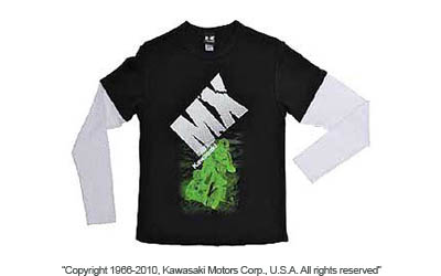 Youth mx long sleeve twofer t-shirt