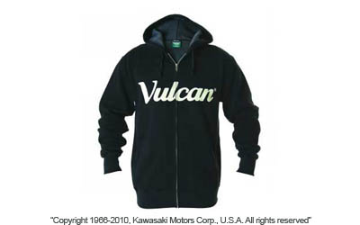 Vulcan® thermal zip-front hooded sweatshirt with fleece lining
