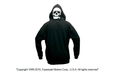 Vulcan® skully zip-front hooded sweatshirt