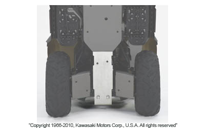 Rear skid plate for brute force 750 / 650 4x4i