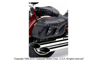 Studded vulcan saddlebags