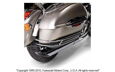 Saddlebag side trim