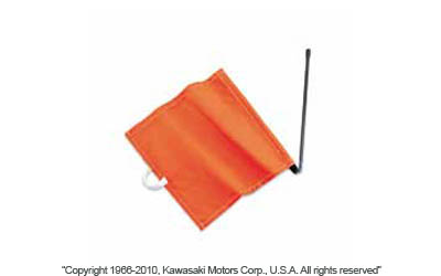 Collapsible ski flag