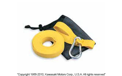 Tow strap with mesh bag