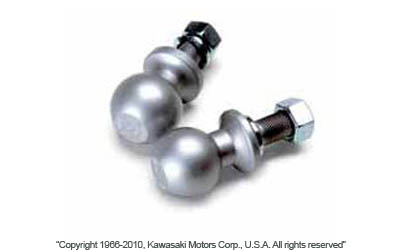 Grey trailer hitch ball