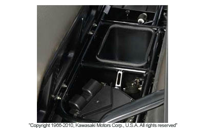 Underseat storage bin