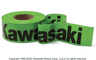 Kawasaki graphic barrier tape