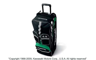 Kawasaki rolling duffel bag