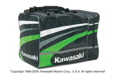 Kawasaki team green duffel bag