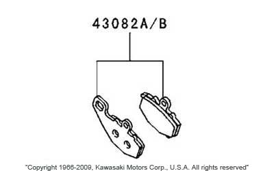 Rear brake pads