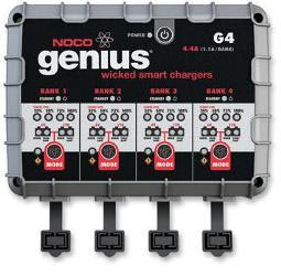 Noco genius g4 multi-purpose 4-bank battery charger