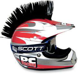 Pc racing helmet mohawks and blades