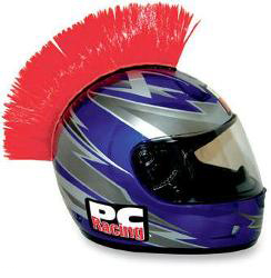 Pc racing helmet mohawks and blades