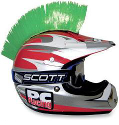 Pc racing helmet mohawks and blades