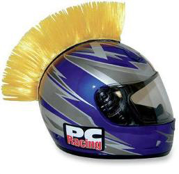 Pc racing helmet mohawks and blades