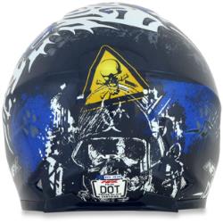 Afx fx-90se danger snow helmet with electric dual-lens shield